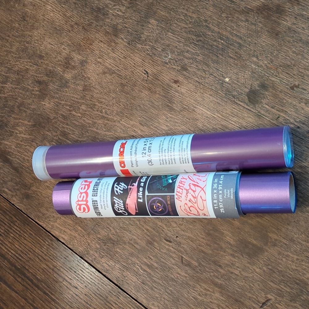 Bundle of purple vinyl